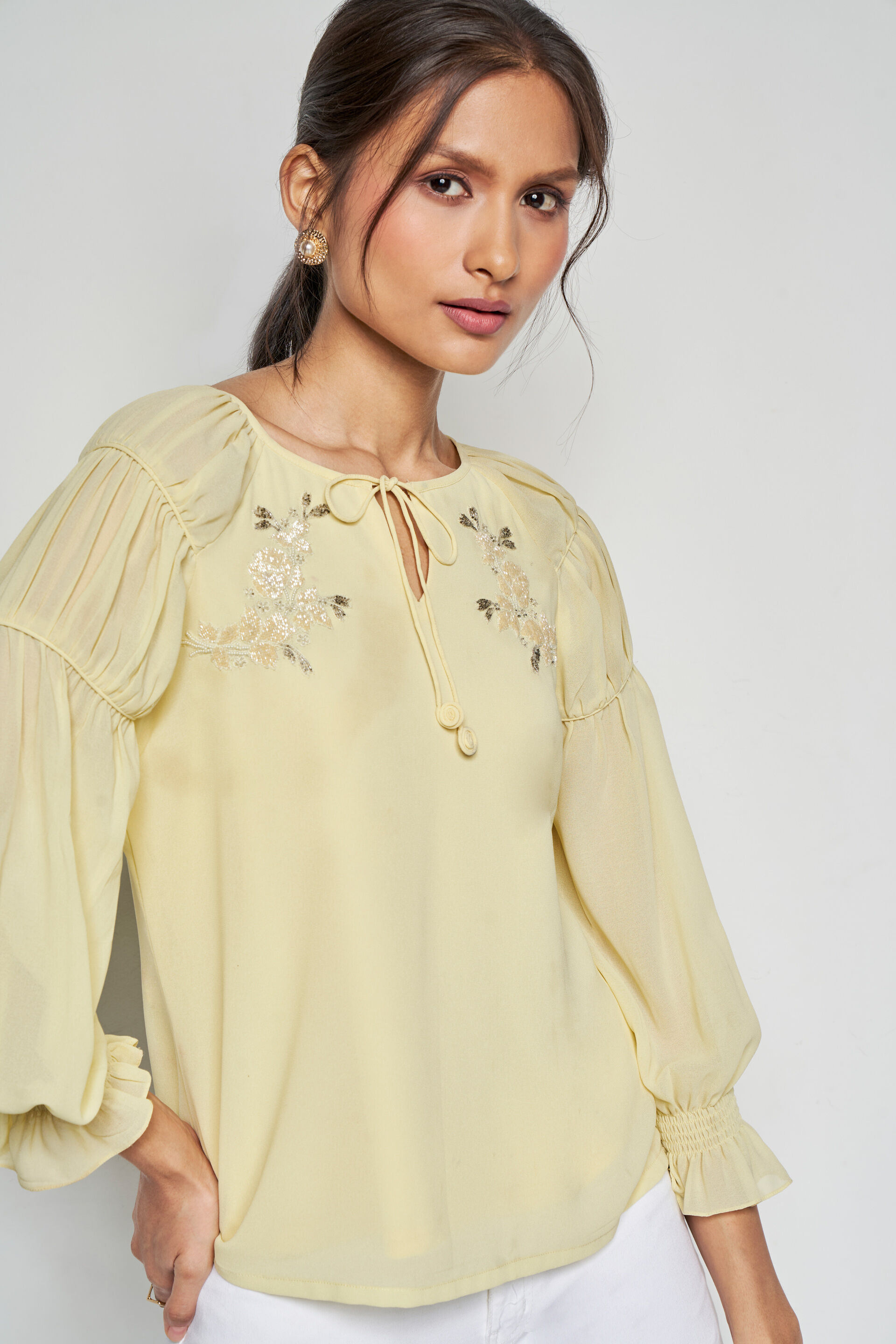 Soft Sunshine Top, Yellow, image 3